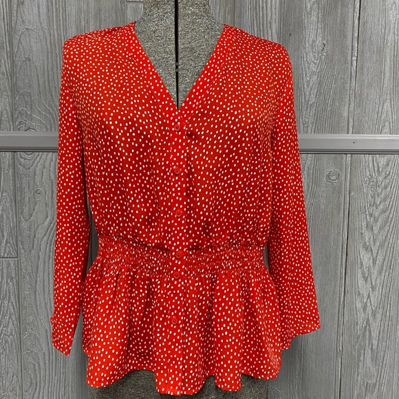 Red Banana Republic Factory Blouse NWOT Size XS - Picture 1 of 5